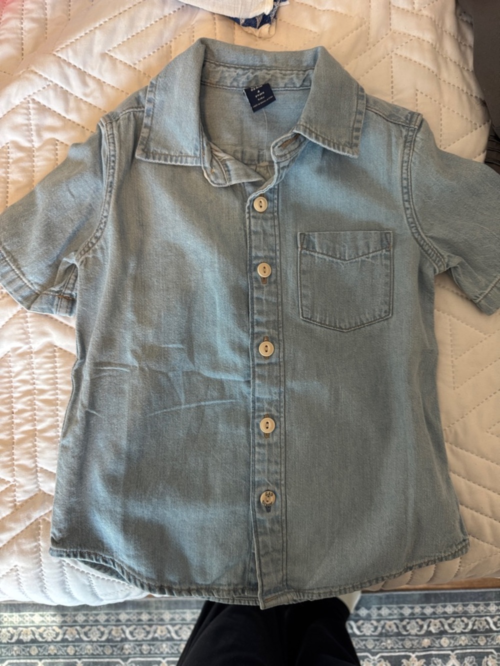 GAP Light Blue Denim Button-Down Shirt